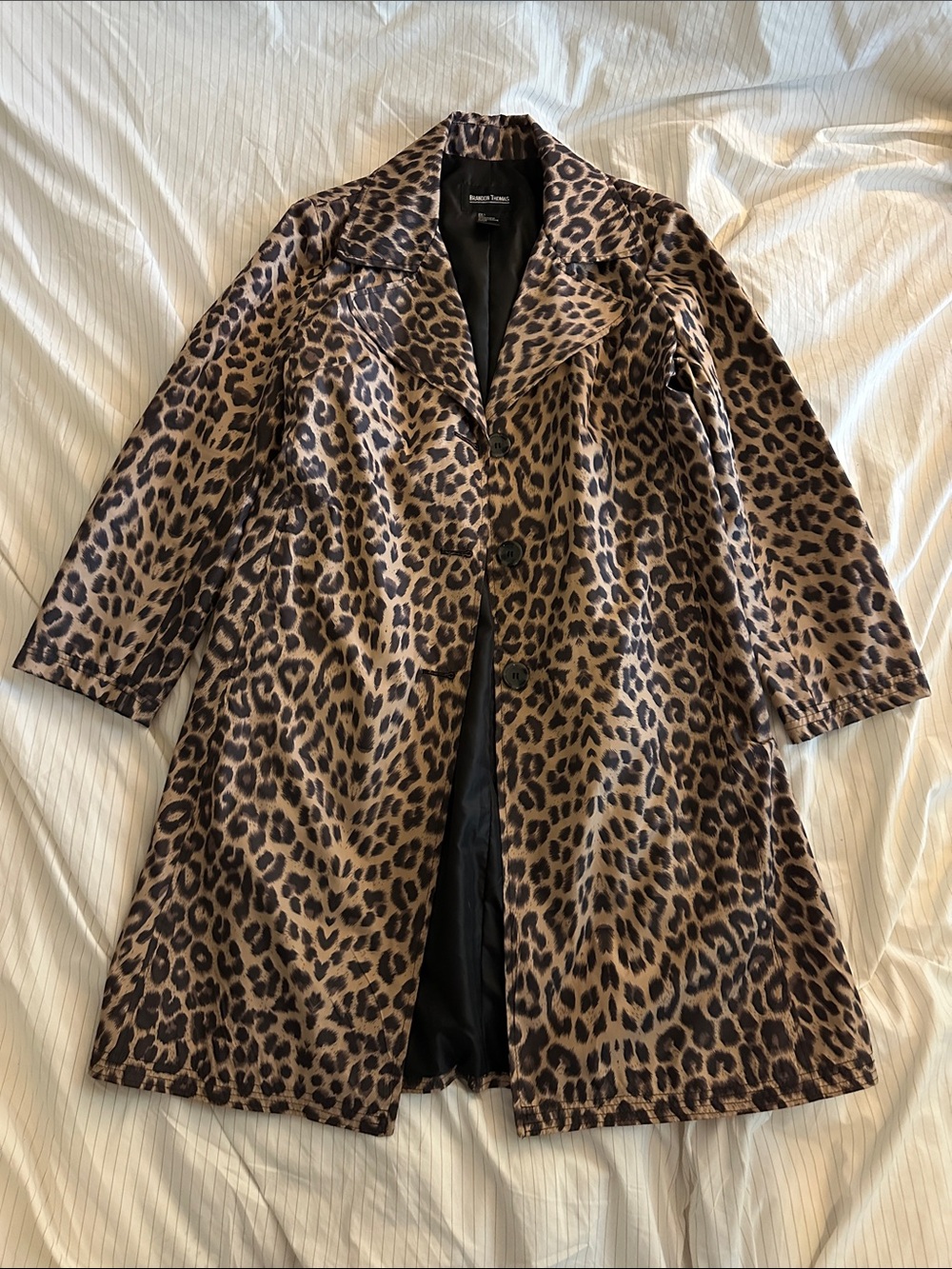 Vintage Brandon Thomas - Leopard Print Women's Rain Coat - L